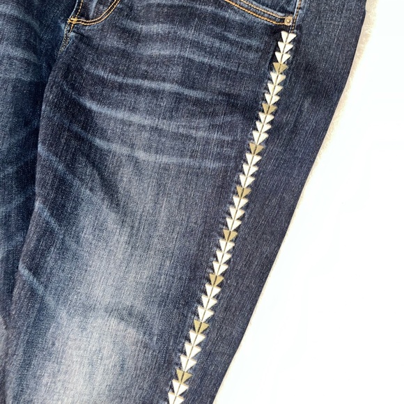 DRIFTWOOD Marilyn Jeans Chevron Embroidery Sz 28 - Picture 6 of 11